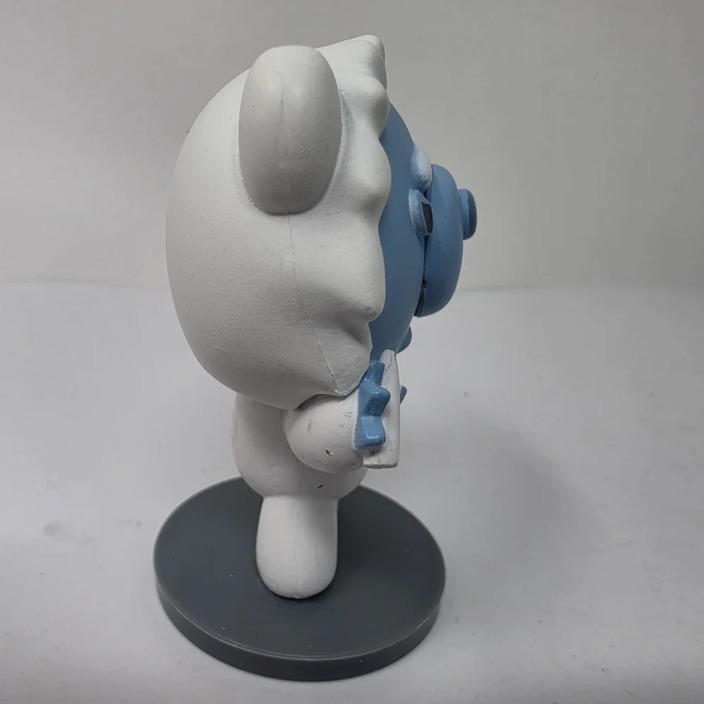 Deddy Bear White and Blue Toy Figure